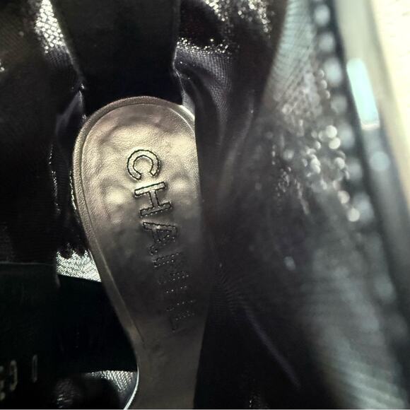 CHANEL Interlocking CC Logo Boots size 39 EU Authentic - Picture 7 of 12